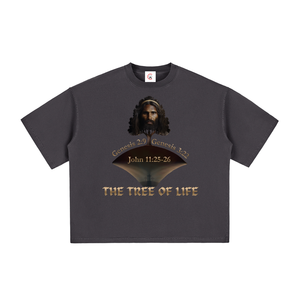 The Tree of Life Vintage Washed Boxy T-Shirt