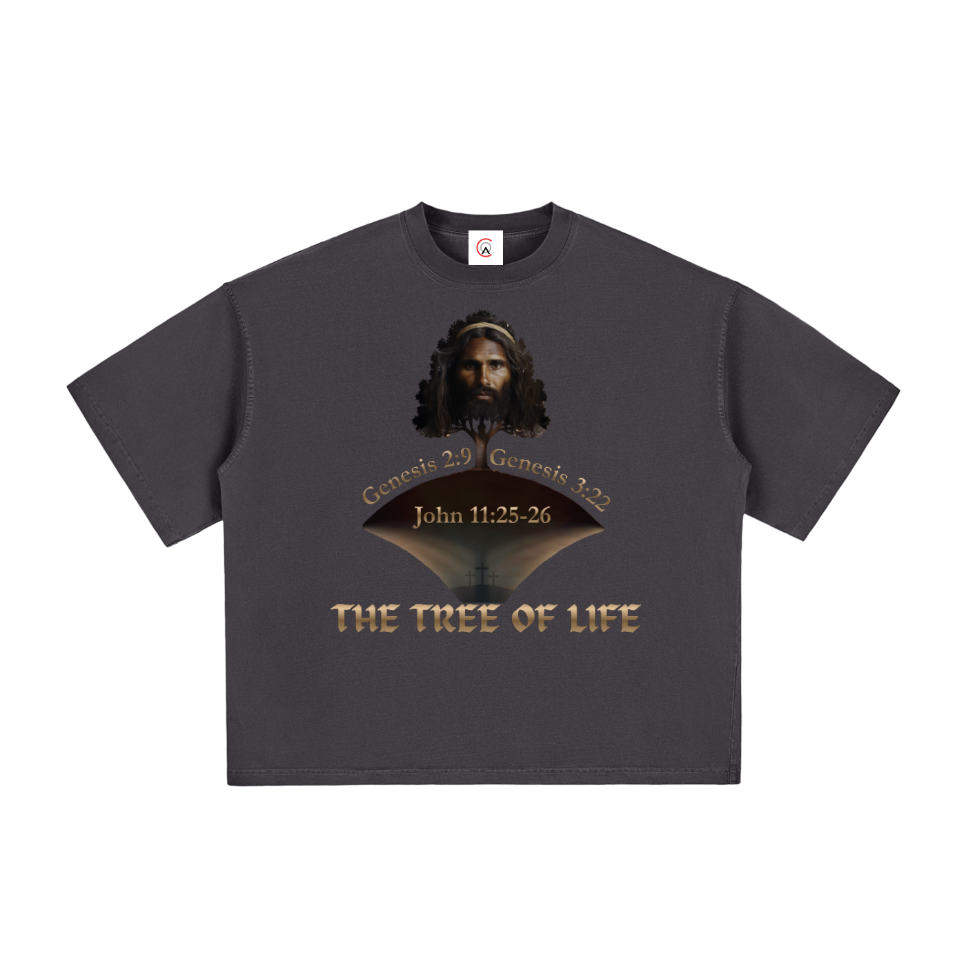 The Tree of Life Vintage Washed Boxy T-Shirt