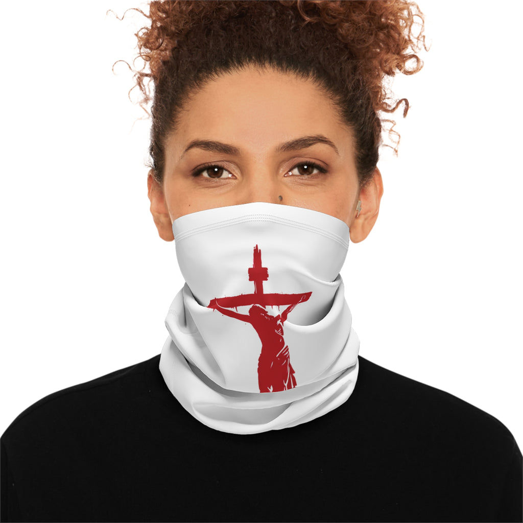 The Cross Red Drip Neck Gaiter