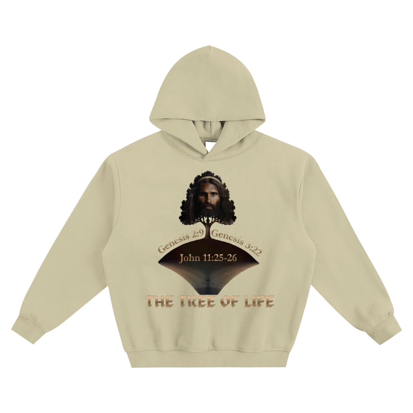 The Tree of Life Fleeced Boxy Hoodie
