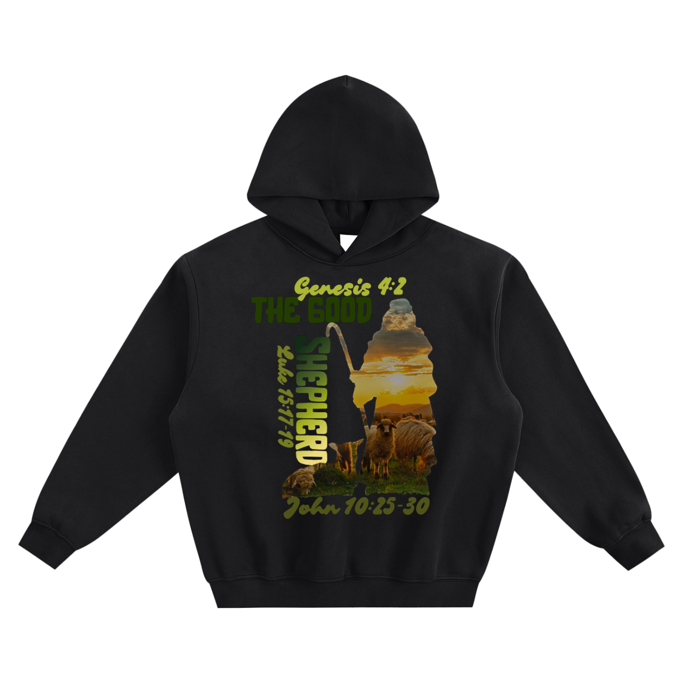 The Good Shepherd Fleeced Boxy Hoodie