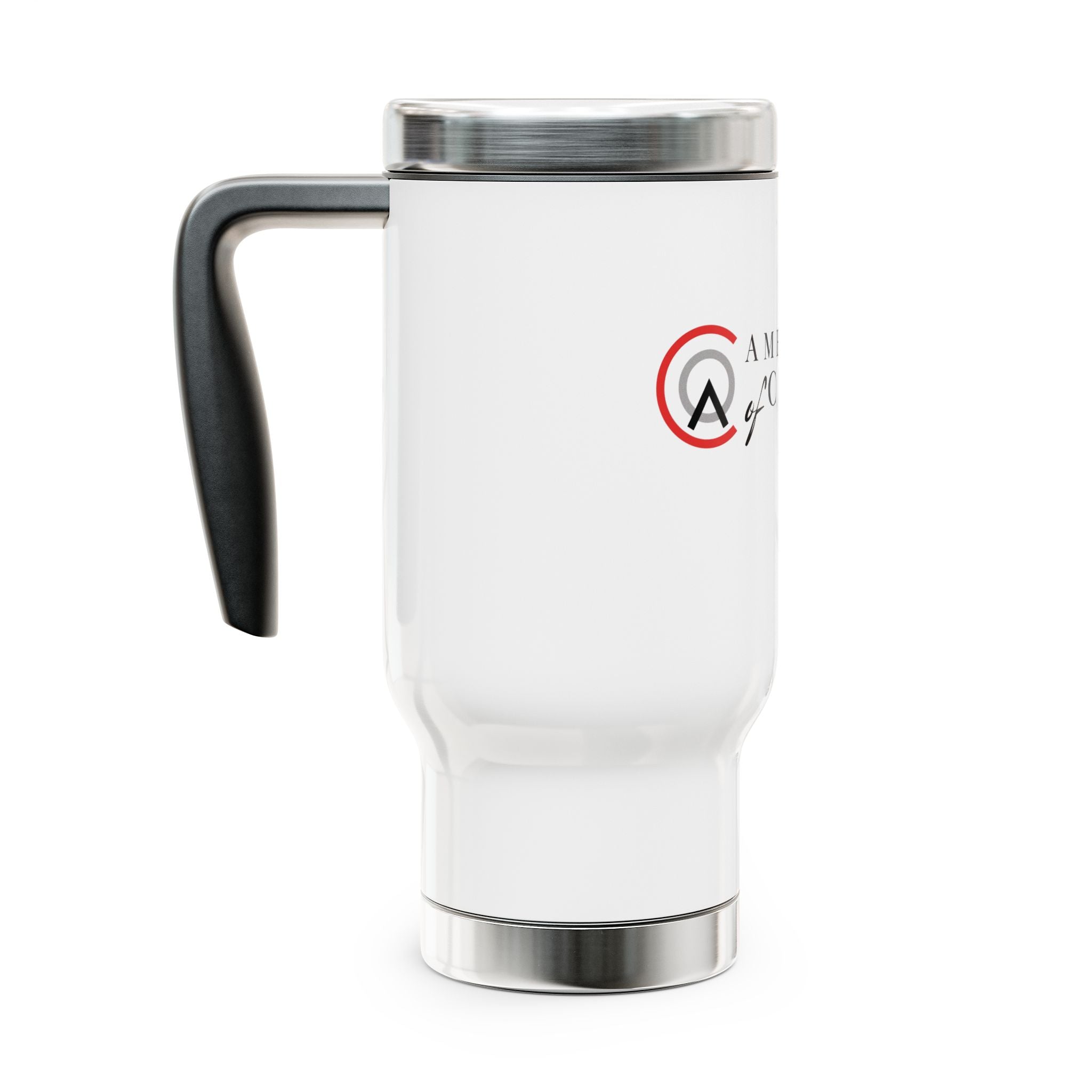 Ambassador of Christ Stainless Steel Travel Mug with Handle, 14oz