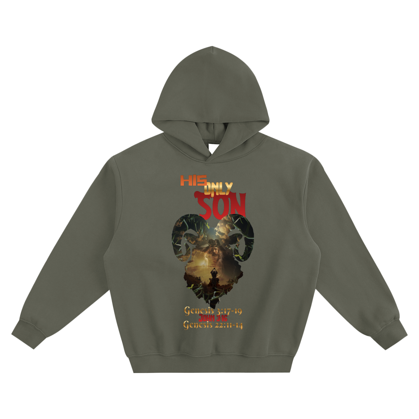 HIS only SON Fleeced Boxy Hoodie