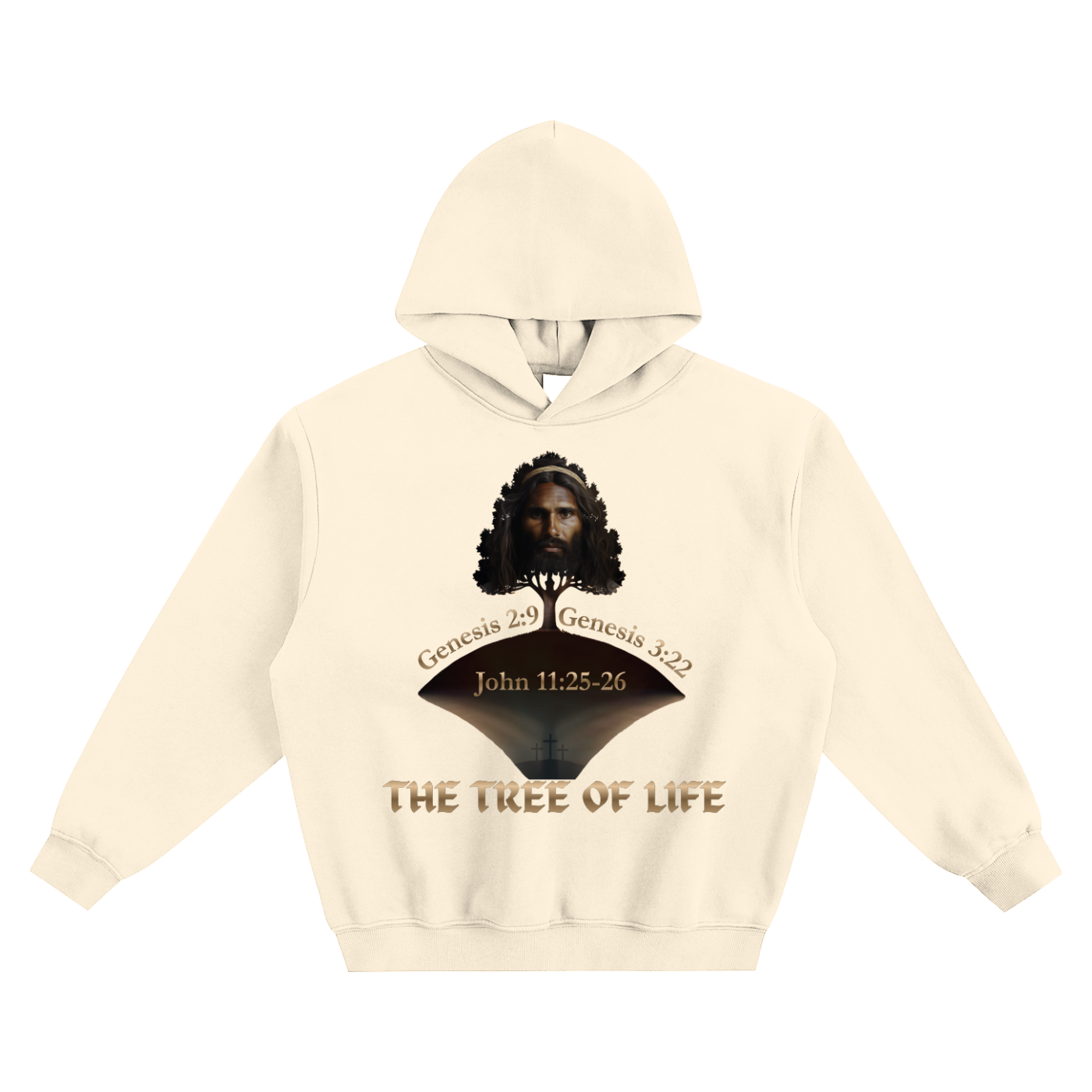 The Tree of Life Fleeced Boxy Hoodie