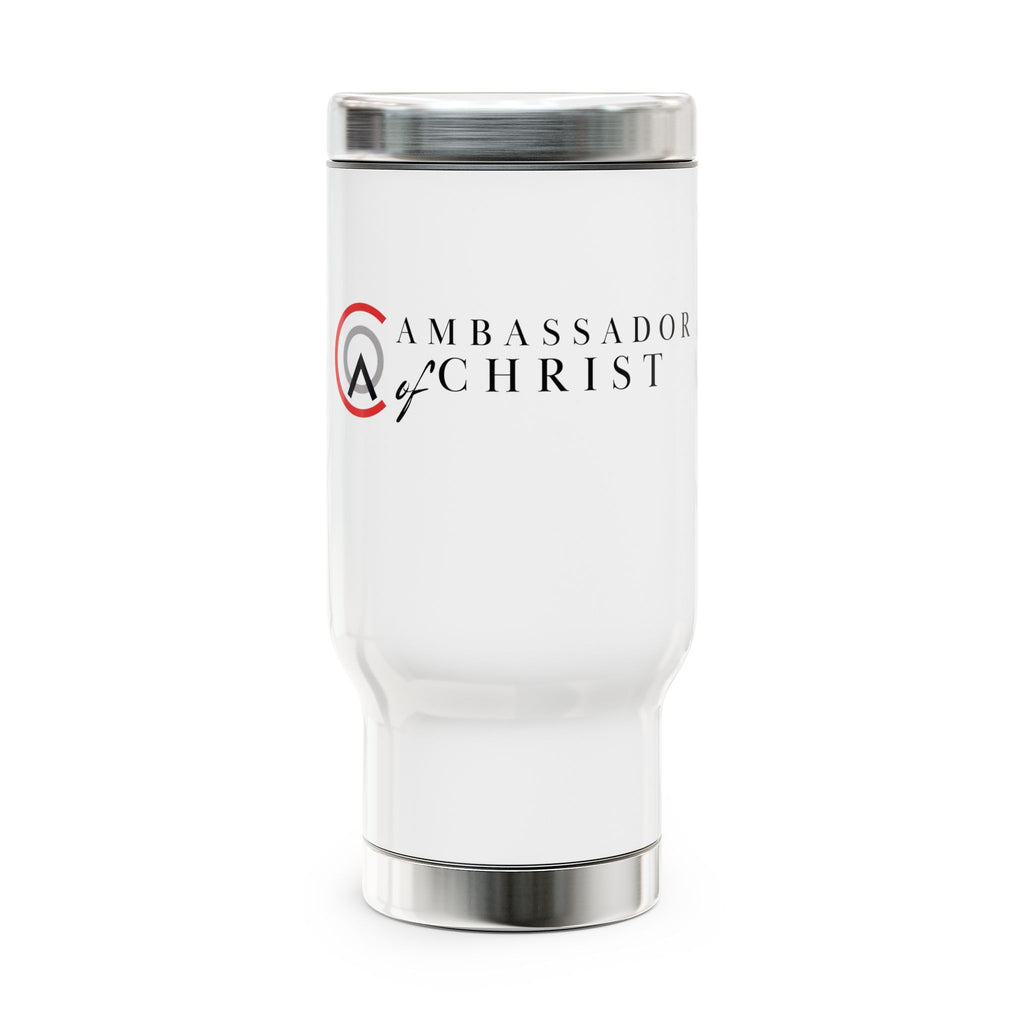 Ambassador of Christ Stainless Steel Travel Mug with Handle, 14oz