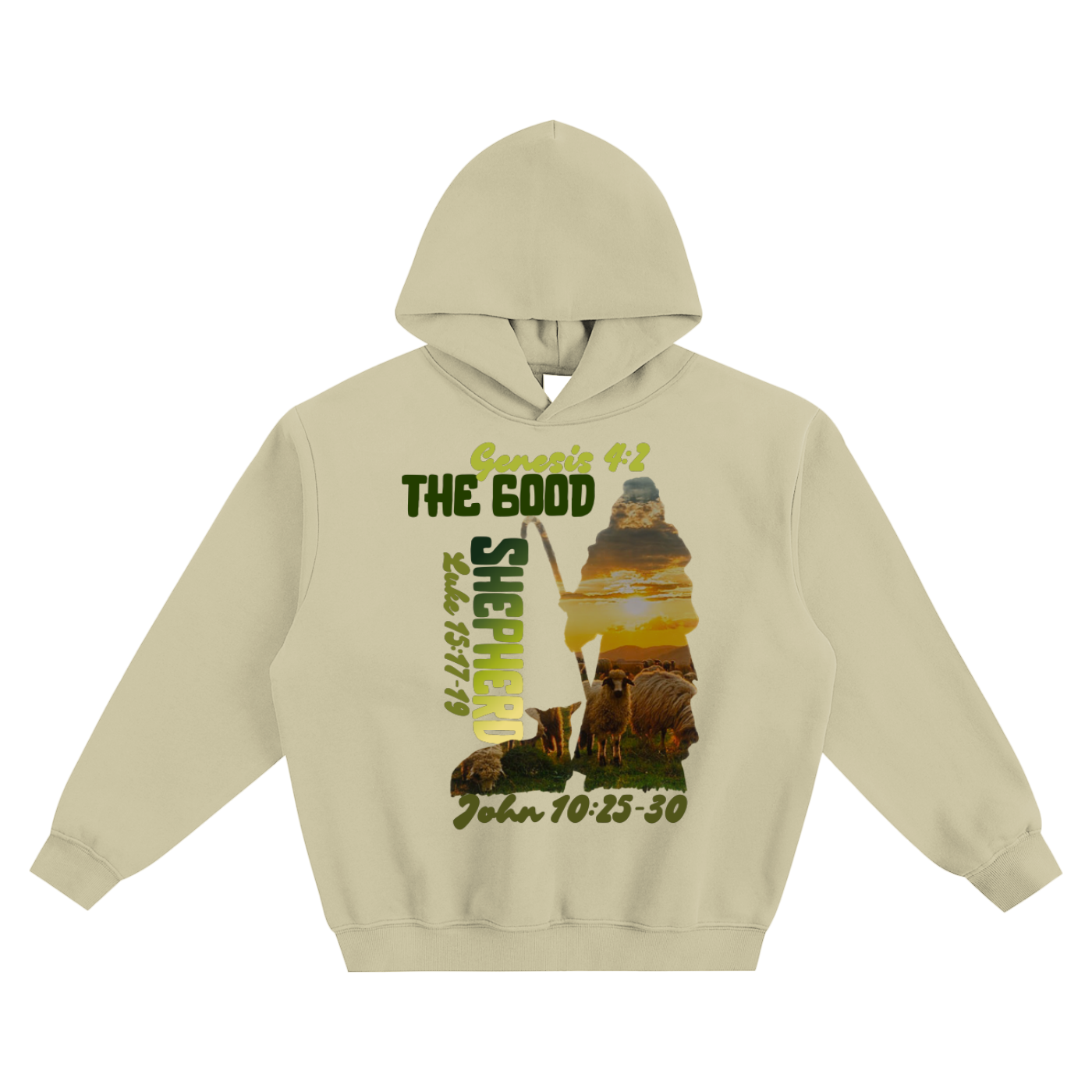 The Good Shepherd Fleeced Boxy Hoodie