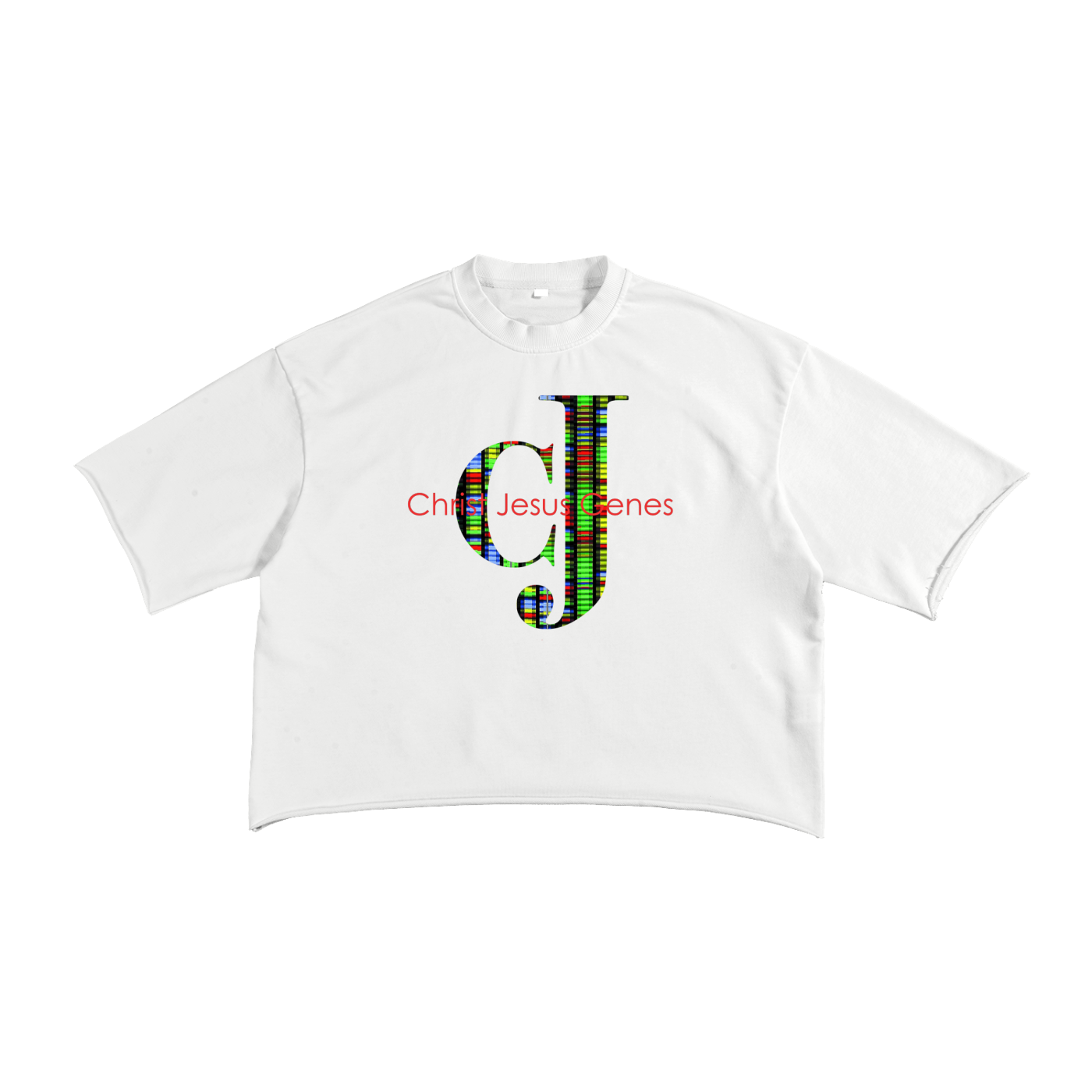 Christ Jesus Genes Multi Raw Edge T-Shirt