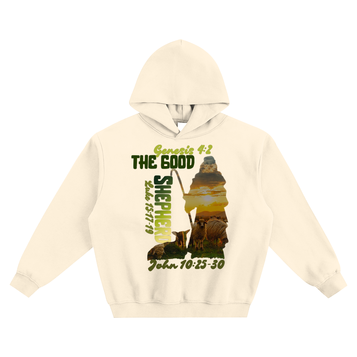 The Good Shepherd Fleeced Boxy Hoodie