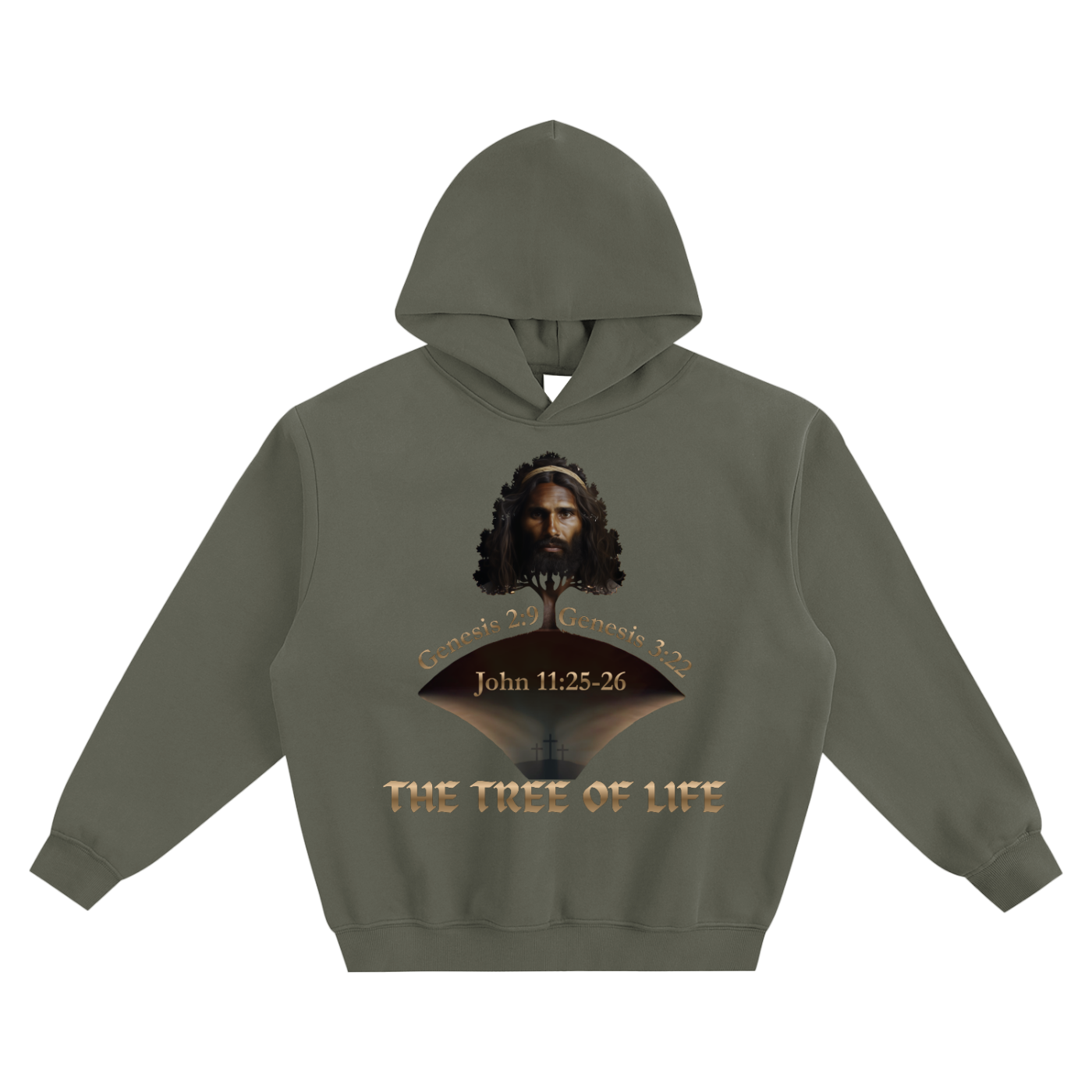 The Tree of Life Fleeced Boxy Hoodie